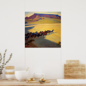 "Wilde Pferde von Nevada" von Maynard Dixon Poster (Küche)