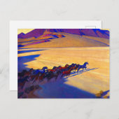 Wilde Pferde von Nevada von Maynard Dixon Postkarte (Vorne/Hinten)