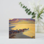 Wilde Pferde von Nevada von Maynard Dixon Postkarte (Stehend Vorderseite)