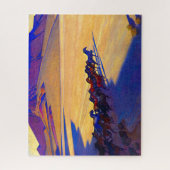 Wilde Pferde von Nevada von Maynard Dixon Puzzle (Vertikal)