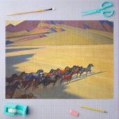 "Wilde Pferde von Nevada" von Maynard Dixon Seidenpapier (Basteln)