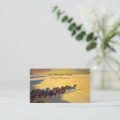 Wilde Pferde von Nevada von Maynard Dixon Visitenkarte (Stehend Vorderseite)