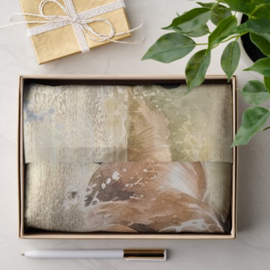 Wilde Pferde Wasserfarbe Seidenpapier (Geschenk)