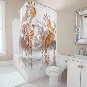 Wilde Pferde WILD HANDS Duschvorhang (Beispiel)