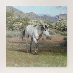 Wilde Pferde, wild lebende Tiere, Puzzle