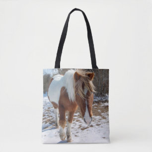 Wilde Pferde, wild lebende Tiere, Totbeutel Tasche