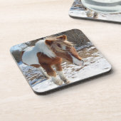 Wilde Pferde, Wildtiere, Untersetzer, Set von 6 Getränkeuntersetzer (Linke Seite)