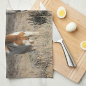Wilde Pferde zu Hause im Sandwash Basin Geschirrtuch (Viertel Falte)