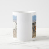 Wilde Pferde zu Hause im Sandwash Basin Jumbo-Tasse (Vorderseite)