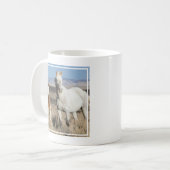 Wilde Pferde zu Hause im Sandwash Basin Kaffeetasse (Vorderseite Links)