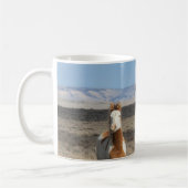 Wilde Pferde zu Hause im Sandwash Basin Kaffeetasse (Links)