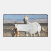 Wilde Pferde zu Hause im Sandwash Basin Schreibtischunterlage (Tastatur & Maus)
