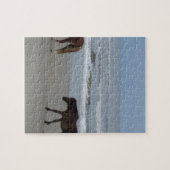 Wilde Pferdeäußere Banken Puzzle (Horizontal)