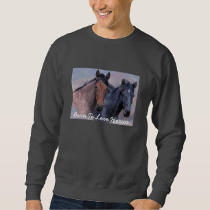 Wilde Pferdeerwachsenes UnisexSweatshirt Sweatshirt