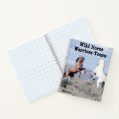 Wilde Pferdekrieger für das Sandwaschbecken Notizblock (Innenseite)