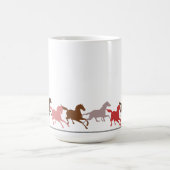 Wilde Pferdelaufen Kaffeetasse (Mittel)