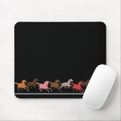 Wilde Pferdelaufen Mousepad (Mit Mouse)