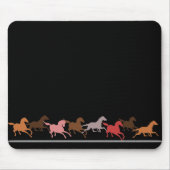 Wilde Pferdelaufen Mousepad (Vorne)