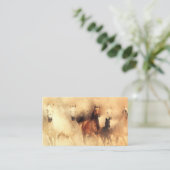 Wilde Pferdemustangs Visitenkarte (Stehend Vorderseite)