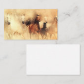 Wilde Pferdemustangs Visitenkarte (Vorne/Hinten)