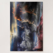 Wilde Pferdespirsche laufen bis MORGEN Puzzle (Vertikal)