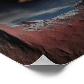 Wilde Pferdespirsche "RUN BIS MORGEN" Poster (Ecke)