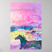 Wilde Pferdespirsche WIR SIND DAS LAND Poster (Vorne)