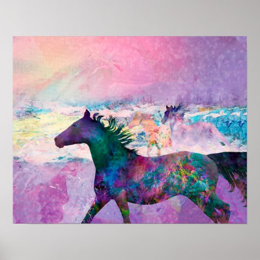 Wilde Pferdespirsche: WIR SIND DAS LAND Poster (Vorne)