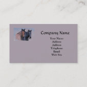 Wilde PferdeVisitenkarte Visitenkarte (Rückseite)