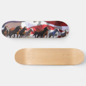 Wilde PferdeWestern-Freiheit Skateboard (Horizontal)