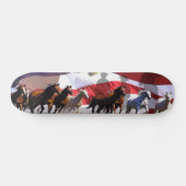 Wilde PferdeWestern-Freiheit Skateboard (Horizontal)