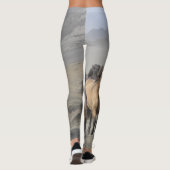 Wilde Pferdeyoga Leggings (Rückseite)