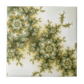Wilde Pflanze - Mandelbrot Fraktal Art Fliese (Vorderseite)