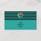 Wilde Pflanze - Neonfarben + Ihre Ideen Visitenkarte (Rückseite)