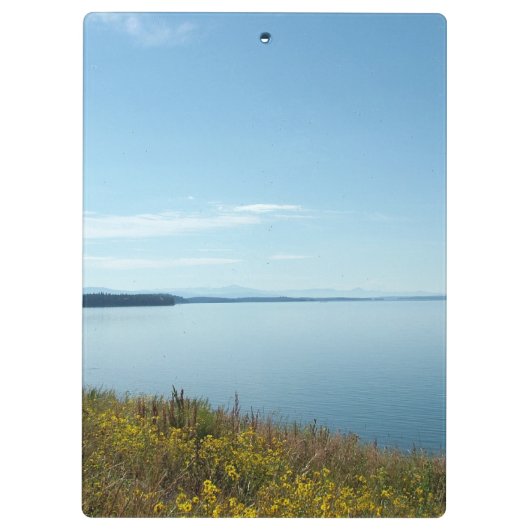 Wilde Pflanze und Blume bei Grand Teton National P Klemmbrett (Rückseite)