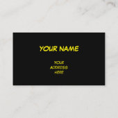 Wilde Pflanzen-Blätter - Neon gefärbt + Ihre Ideen Visitenkarte (Rückseite)