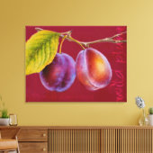 Wilde Pflaume - Prunus domestica Leinwand art (rei (Insitu (Wohnzimmer))