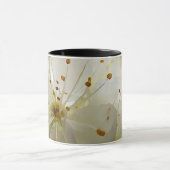 Wilde Pflaumenblüten Impressionist Botanischer Kun Kaffeetasse (Zentrum)