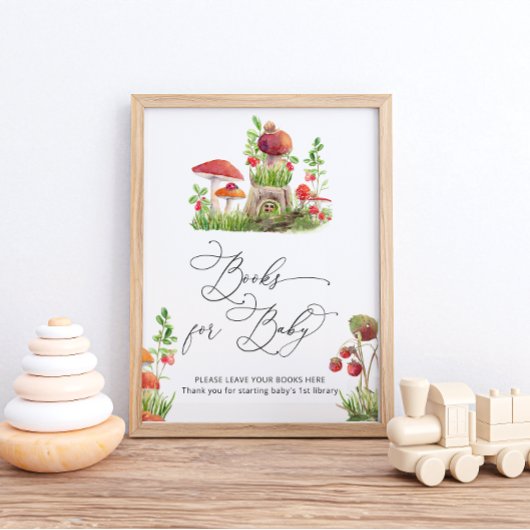 Wilde Pilzbücher für Babyposter Poster