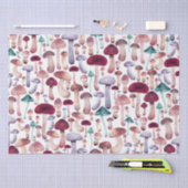 Wilde Pilze Aquarellbilder Seidenpapier (Handwerk)