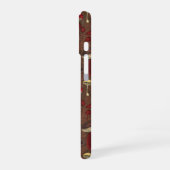 Wilde Pilze auf braun iPhone 16 Hülle (Linke Seite)