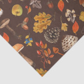 Wilde Pilze auf braun Seidenpapier (Ausschnitt)