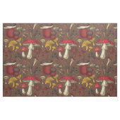 Wilde Pilze auf braun Stoff (Yard (91,4 cm))