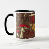 Wilde Pilze auf braun Tasse (Links)