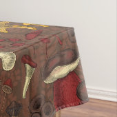 Wilde Pilze auf braun Tischdecke (Beispiel)