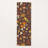 Wilde Pilze auf braun Yogamatte (Rückseite)