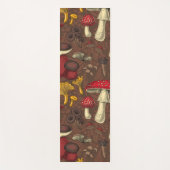 Wilde Pilze auf braun Yogamatte (Vorderseite)