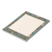 Wilde Pilze auf Pine-Green-Notebook Notizblock (Rotiert)