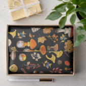 Wilde Pilze auf schwarz Seidenpapier (Geschenk)
