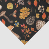 Wilde Pilze auf schwarz Seidenpapier (Ausschnitt)
